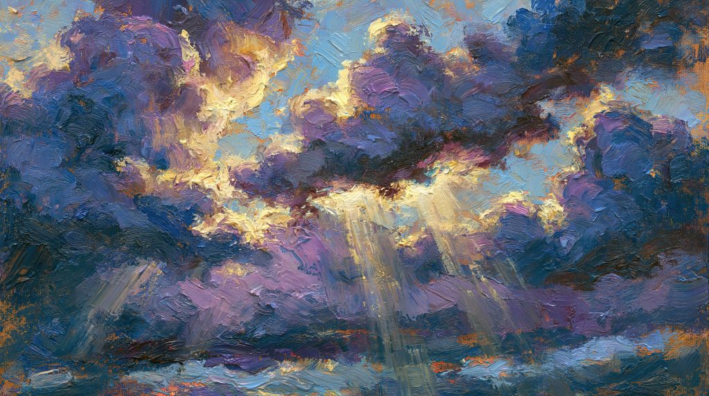 Light Slipping Through Clouds